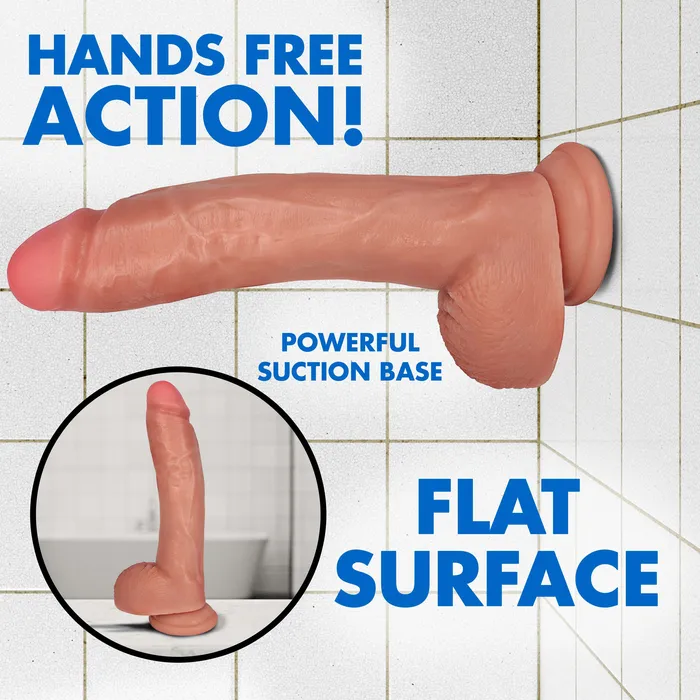 Dildos Jock JOCK 10 Inch Dong with Balls Light