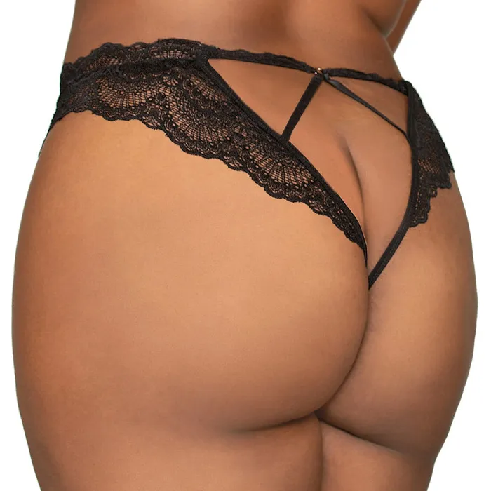Dreamgirl International Dreamgirl Lace Tanga OpenCrotch Panty and Elastic Open Back Detail Black 3X Hanging Vibrators Dreamgirl International Dreamgirl Lace Tanga OpenCrotch Panty and Elastic Open Back Detail Black 3X Hanging Vibrators