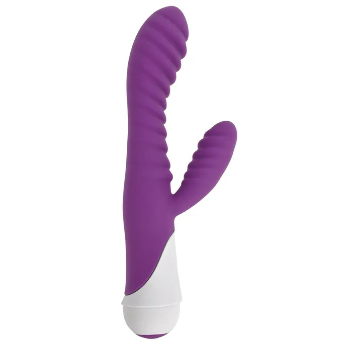 Gossip Vibrators Celia 20x Ribbed Silicone Rabbit Vibe Purple