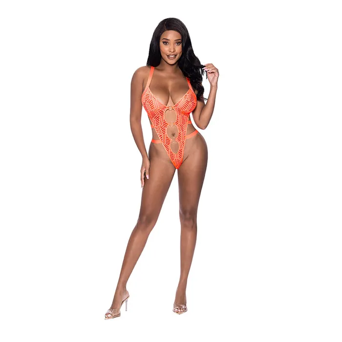 Magic Silk Rude Awakening Strappy Teddy Neon Orange SM Magic Silk Vibrators Magic Silk Rude Awakening Strappy Teddy Neon Orange SM Magic Silk Vibrators