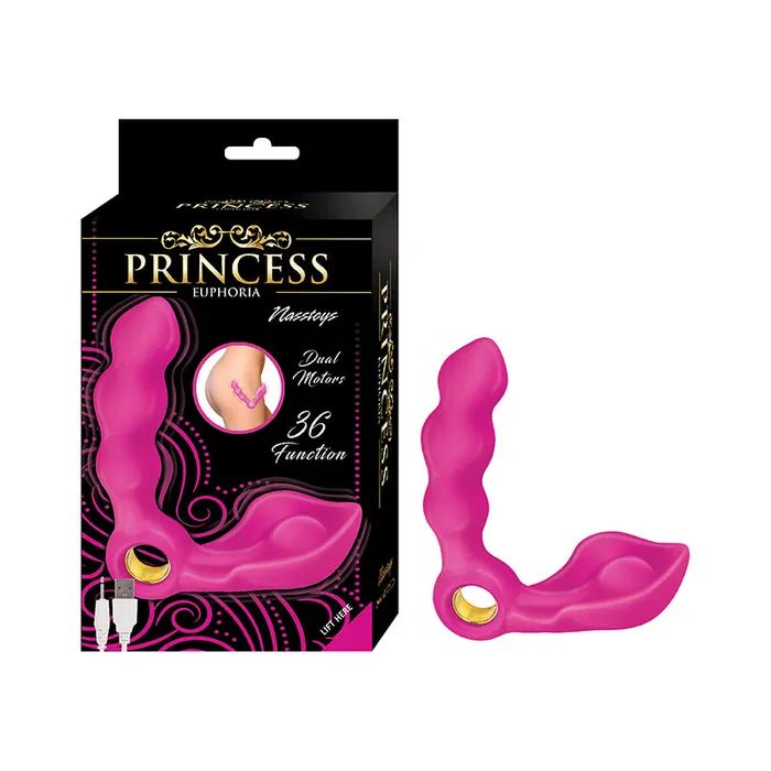 Nasstoys Vibrators Princess Euphora Dual Stimulator Silicone Pink