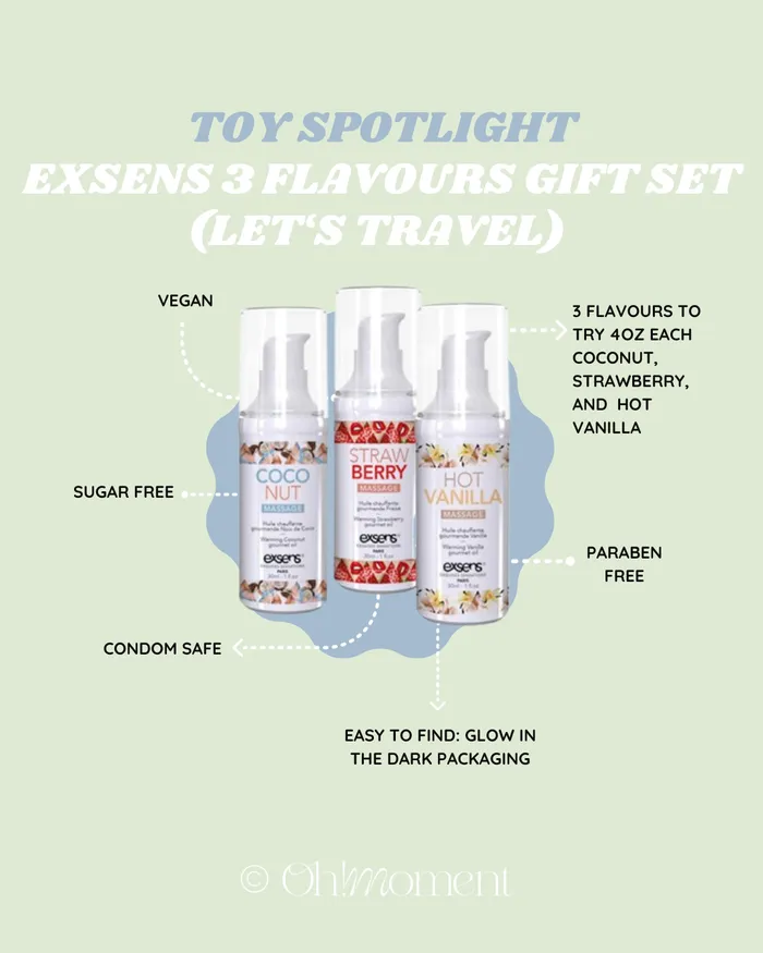 Oh Moment 3 flavours Gift set Lets Travel Anal
