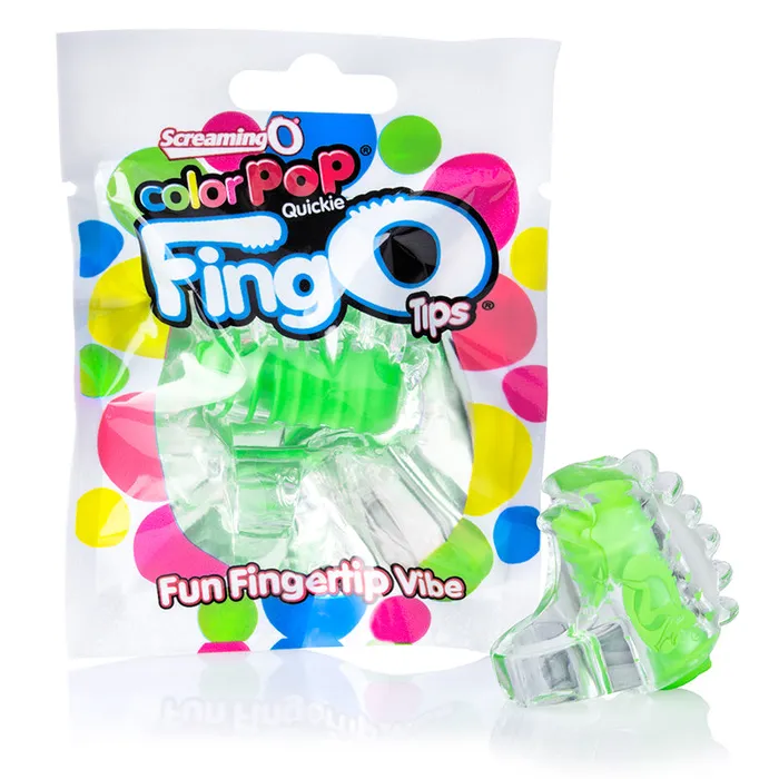 Screaming O Screaming O ColorPop FingO Tip Green Male Sex Toys