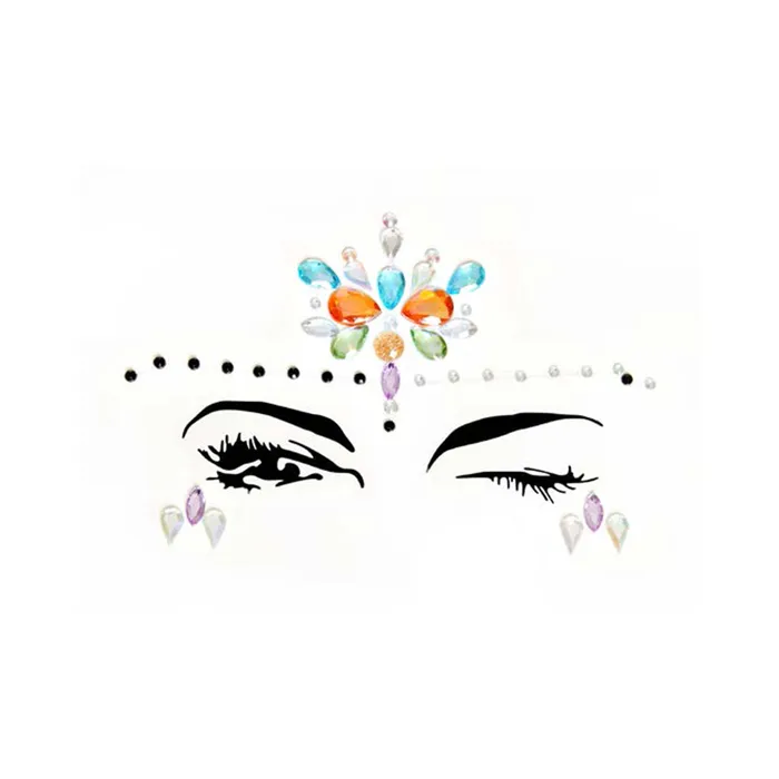 Vibrators Calypso Adhesive Face Jewels Sticker 6pk Leg Avenue
