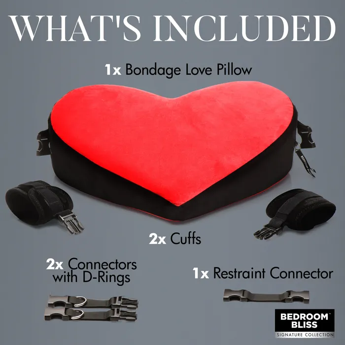 XR Brand Vibrators BEDROOM BLISS BONDAGE LOVE PILLOW