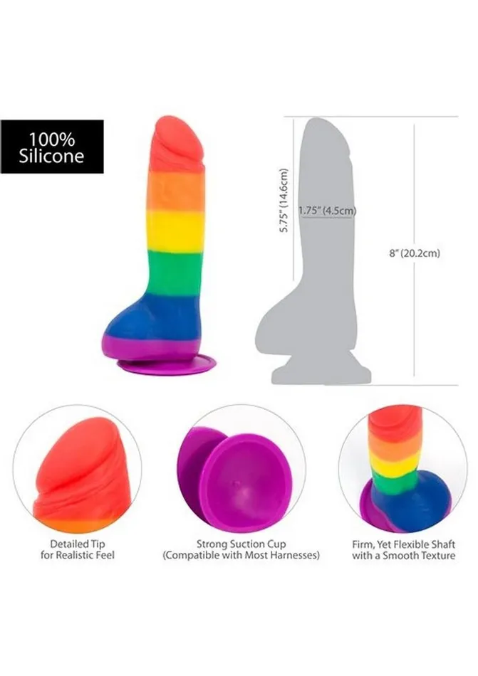Addiction Toy Collection Justin Silicone Dildo with Balls Addiction Dildos
