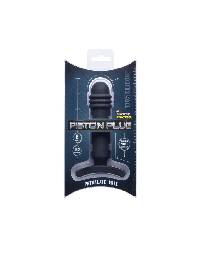 Anal Si40701 PISTON PLUG 6 SILICONE BLACK SI Novelties