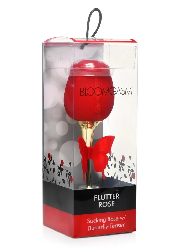 Bloomgasm Female Sex Toys Inmi Bloomgasm Flutter Rose Rechargeable Silicone Sucking Rose with Butterfly Teaser
