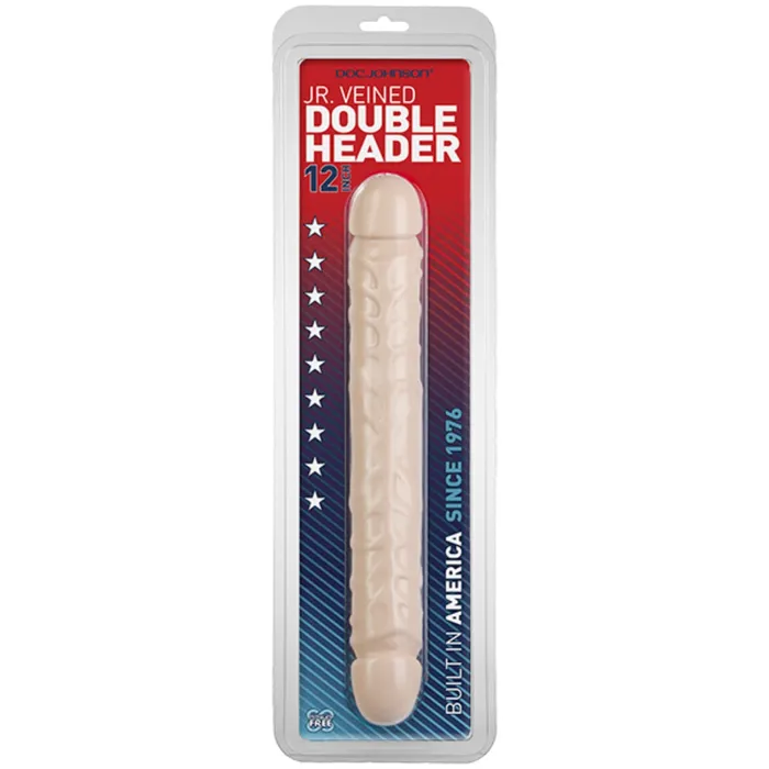 Dildos Doc Johnson Jr Veined Double Ended Dildo Pink 12 Inch Doc Johnson