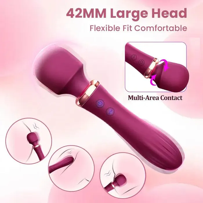 Dualhead Heating Vibrator Wand Inyarose Vibrators