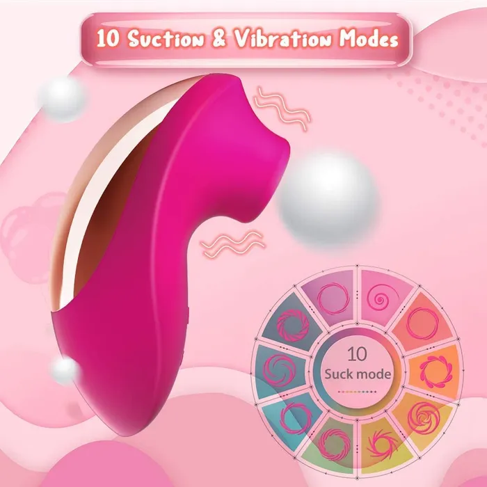 Earlypeach Female Sex Toys Portable Size 10 Powerful Vibration Mode Massager with Suction Earlypeach Female Sex Toys Portable Size 10 Powerful Vibration Mode Massager with Suction