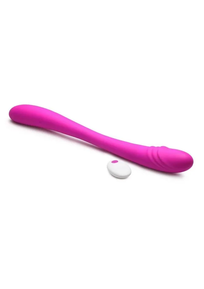 Female Sex Toys Inmi Inmi 7x Double Down Rechargeable Silicone Double Dildo with Remote Control