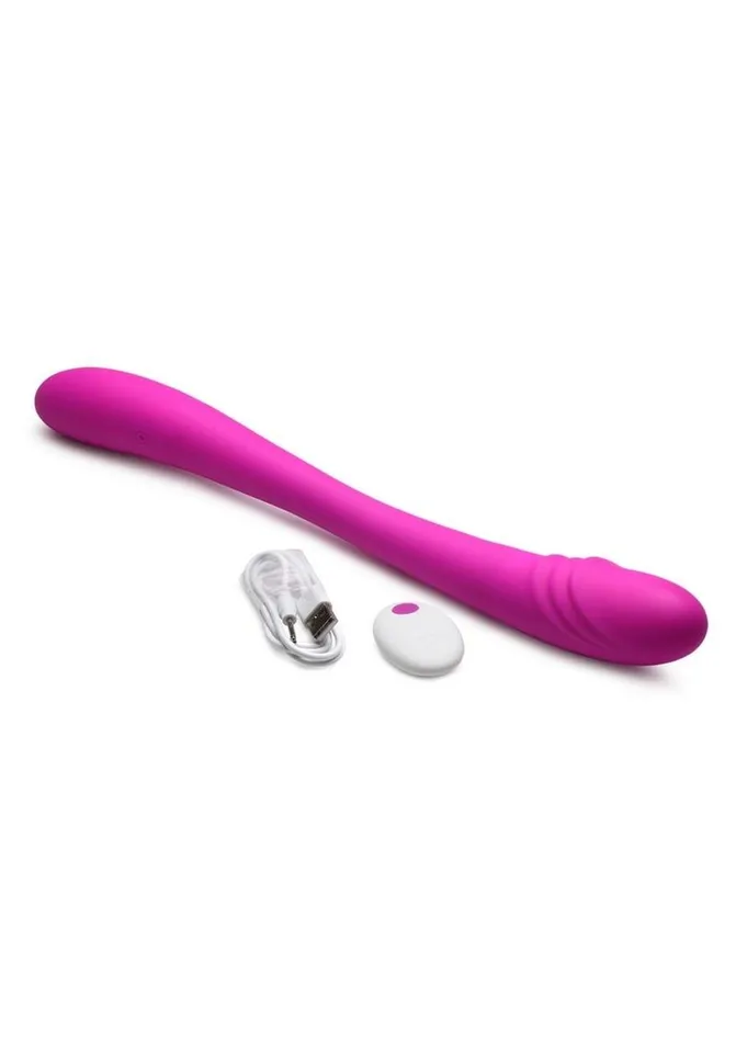 Female Sex Toys Inmi Inmi 7x Double Down Rechargeable Silicone Double Dildo with Remote Control