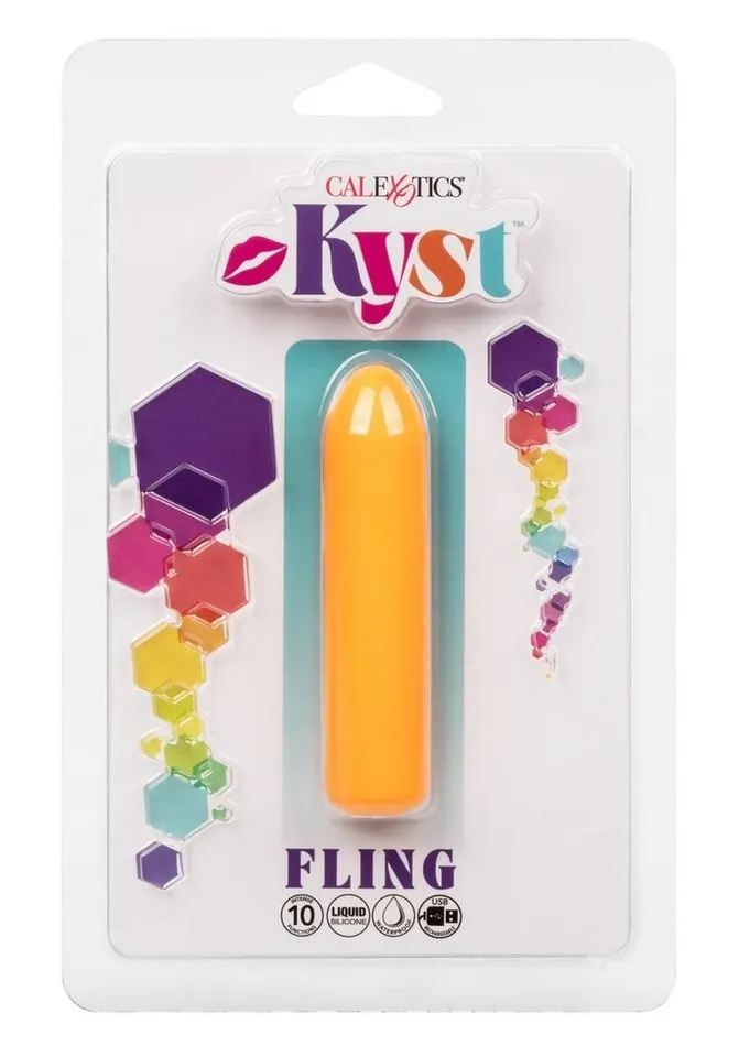 Female Sex Toys Kyst Kyst Fling Rechargeable Silicone Bullet Massager