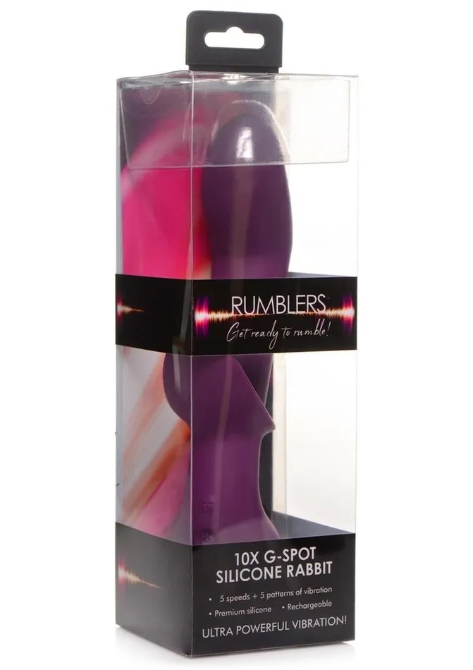 Female Sex Toys Rumblers Rumblers 10x GSpot Silicone Rabbit Vibrator