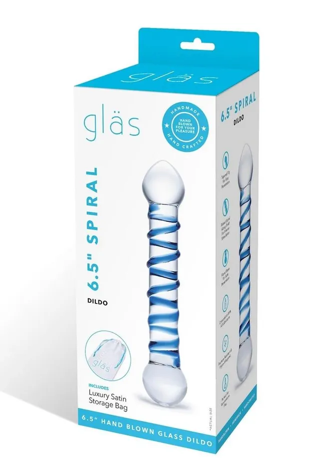 Glas Dildos Glass Spiral Glass Textured Dildo