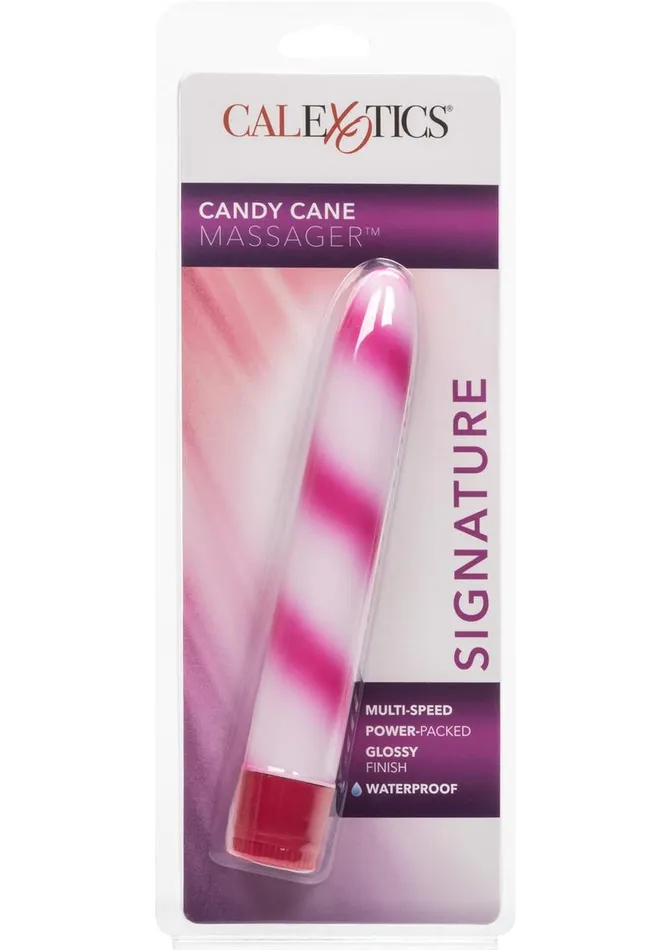 Hard Vibes Female Sex Toys Calexotics Candy Cane 6in Waterproof