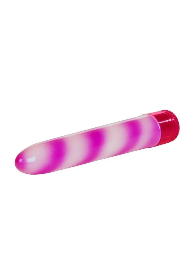 Hard Vibes Female Sex Toys Calexotics Candy Cane 6in Waterproof