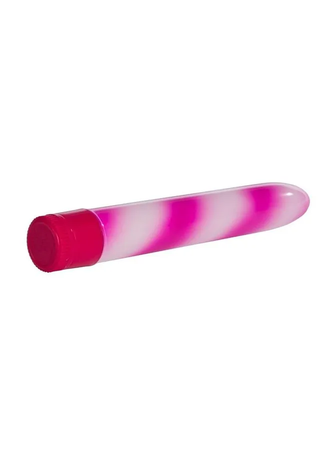 Hard Vibes Female Sex Toys Calexotics Candy Cane 6in Waterproof