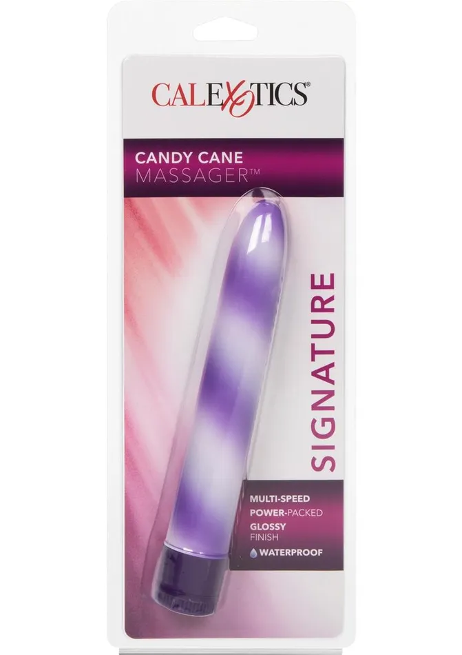 Hard Vibes Female Sex Toys Calexotics Candy Cane 6in Waterproof