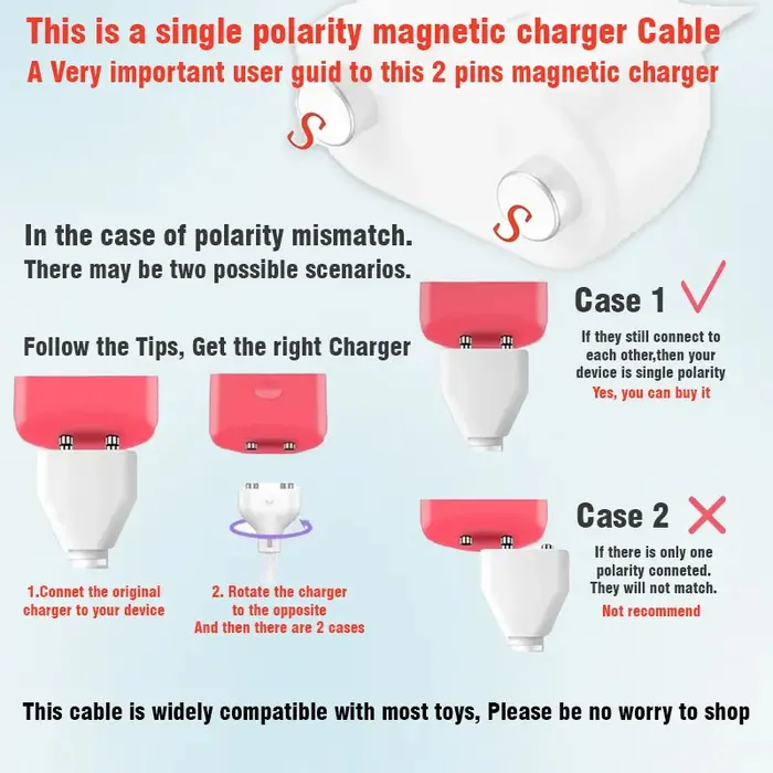Inyarose Magnetic Charg Cable Adsorption Vibrators