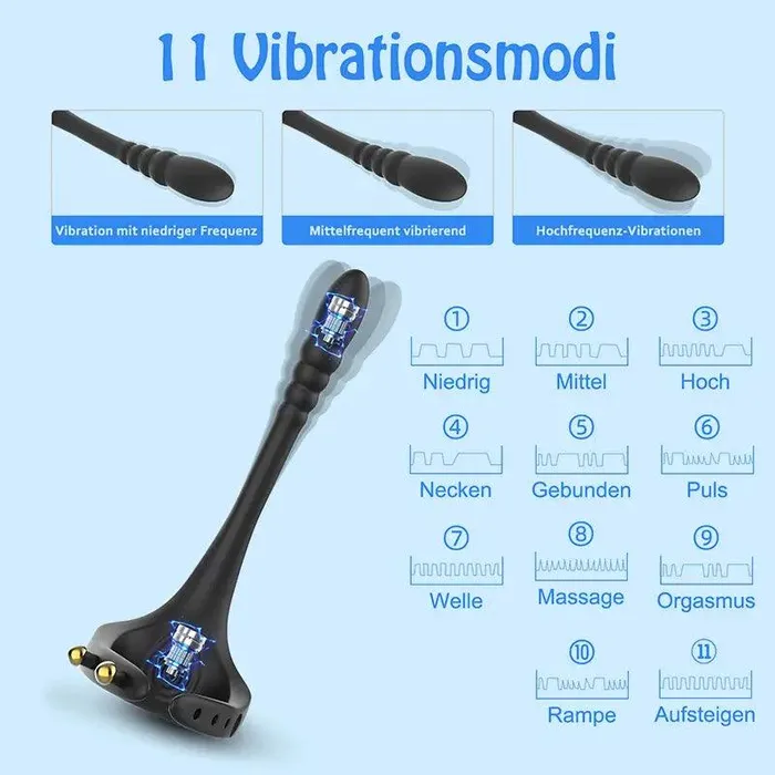 Inyarose Male Sex Toys Male Vibrating Massage Penis Ring