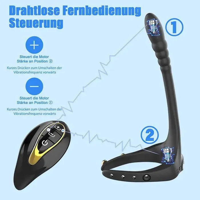 Inyarose Male Sex Toys Male Vibrating Massage Penis Ring