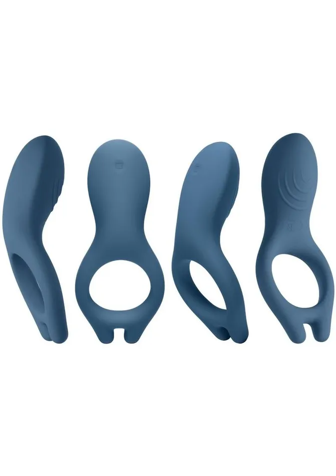 iVibe Select iRing Rechargeable Silicone Vibrating Cock Ring Marine iVibe Male Sex Toys
