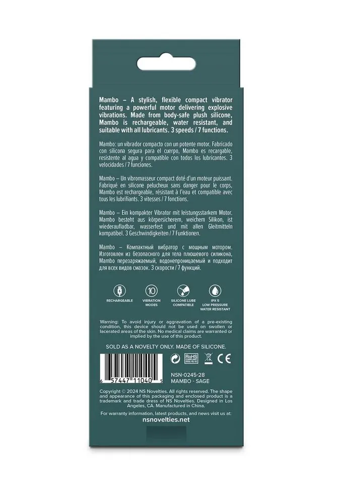 LustNDreams Female Sex Toys LustNDreams Mambo Rechargeable Silicone Mini Vibrator LustNDreams Female Sex Toys LustNDreams Mambo Rechargeable Silicone Mini Vibrator