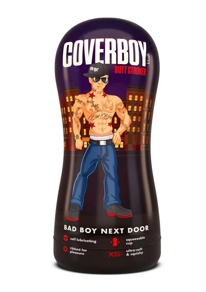 Male Sex Toys Coverboy Loverboy Bad Boy Next Door Self Lubricating Anal Pocket Stroker