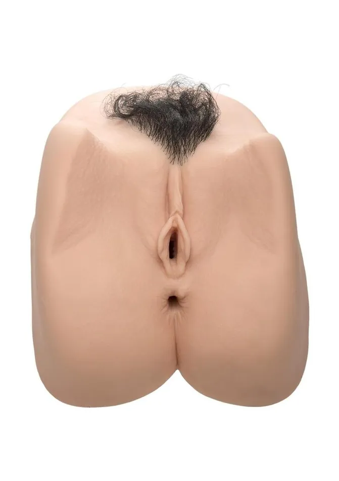 Male Sex Toys Doc Johnson Sasha Grey Ultraskyn Deep Penetration Vibrating Masturbator with Bullet Pussy and Butt