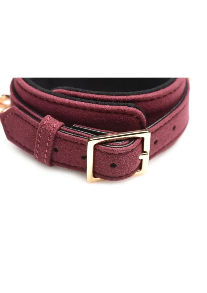 Master Series Master Series Velvet Bondage Set Cuffs Collar and Leash Couples