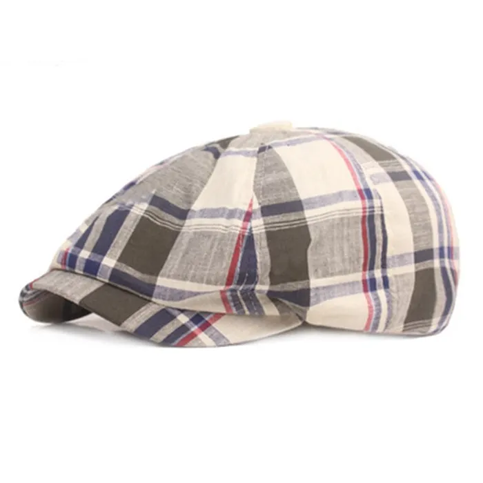 mysite Vibrators NYParker Newsboy Plaid Cap