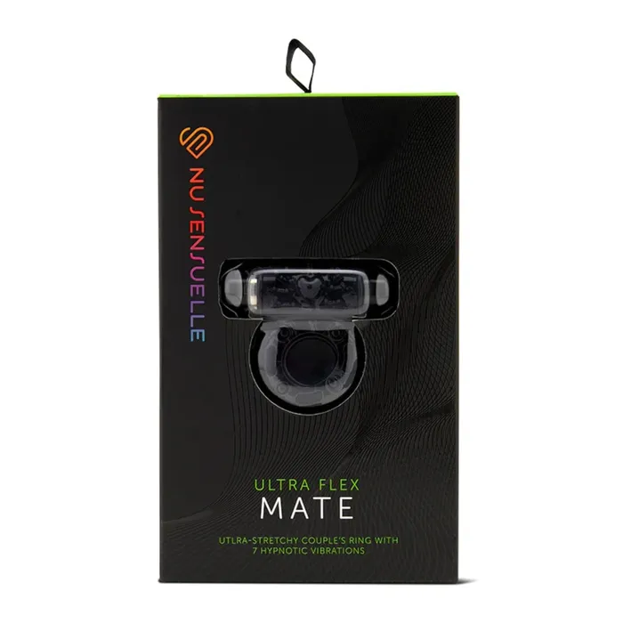 Nu Sensuelle Couples Nu Sensuelle Ultra Flex Mate Vibrating Cock Ring Black