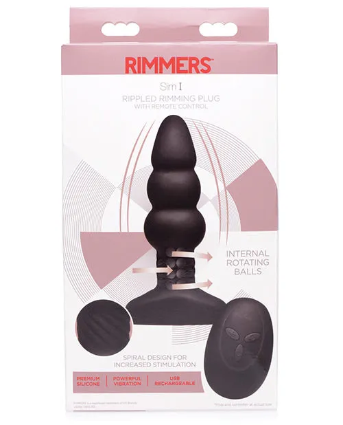 Open Desires Anal Rimmers Slim I Ripple Rimming Plug wRemote