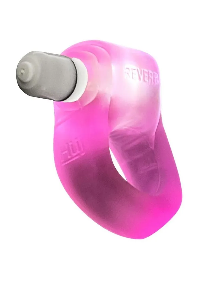 Oxballs Glowdick Silicone Cockring with Led Pink Ice Vibrators