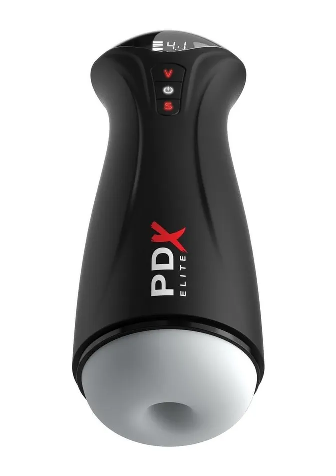 PDX Elite Pdx Elite FapGasm Rechargeable Male Masturbator BlackFrosted Male Sex Toys PDX Elite Pdx Elite FapGasm Rechargeable Male Masturbator BlackFrosted Male Sex Toys