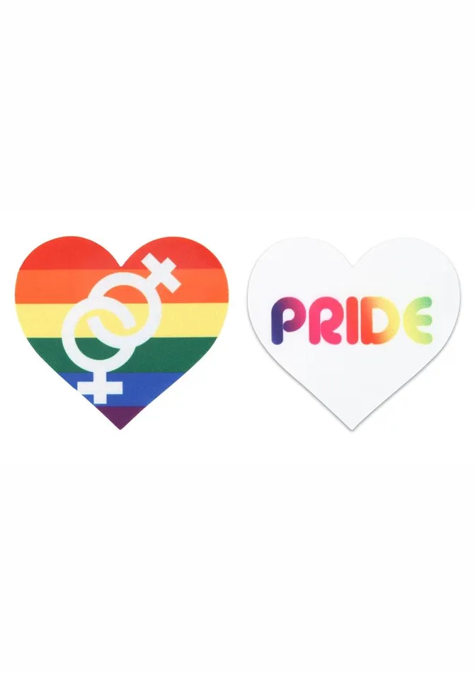 Peekaboo Pride Hearts Pasties PEEKABOO Vibrators