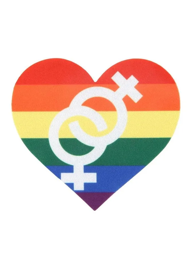 Peekaboo Pride Hearts Pasties PEEKABOO Vibrators