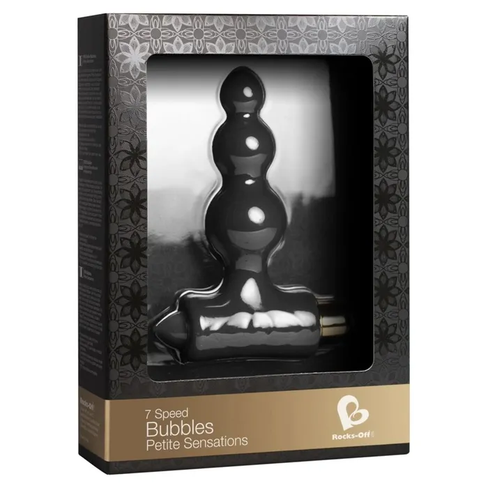 Rocks Off Anal Rocks Off Petite Sensations Bubbles Vibrating Butt Plug Black