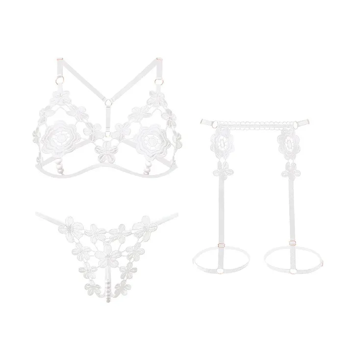 Ruby Blossom Garter Lingerie Sinderella Vibrators