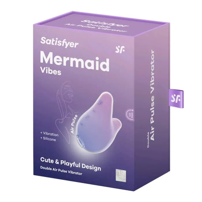 Satisfyer Mermaid Vibes Double Air Pulse Vibrator Violet Pink Satisfyer Vibrators