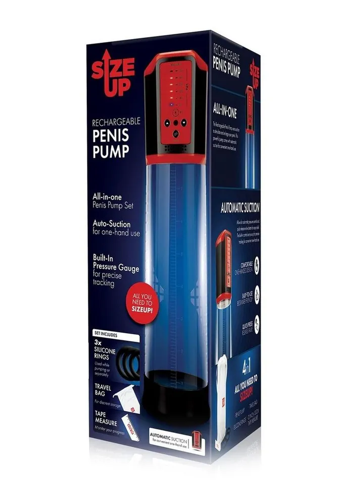 Size Up Rechargeable Penis Pump Size Up Male Sex Toys