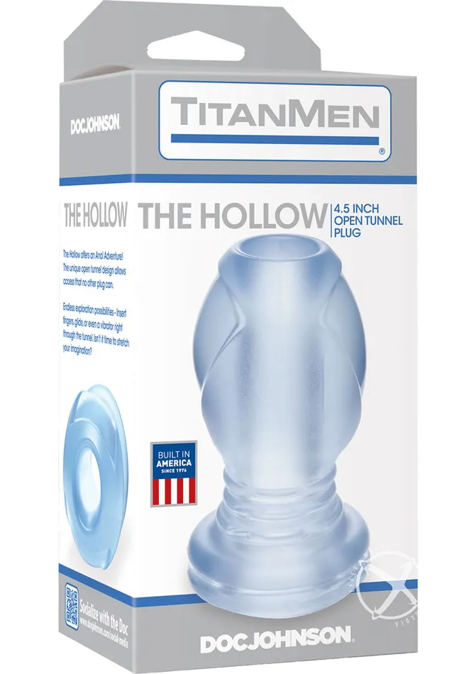 TitanMen Male Sex Toys Titanmen The Hollow Open Tunnel Anal Plug