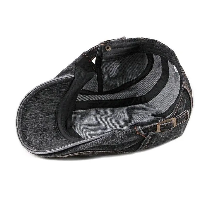 Vibrators mysite Miller Denim Cotton Flat Cap Vibrators mysite Miller Denim Cotton Flat Cap