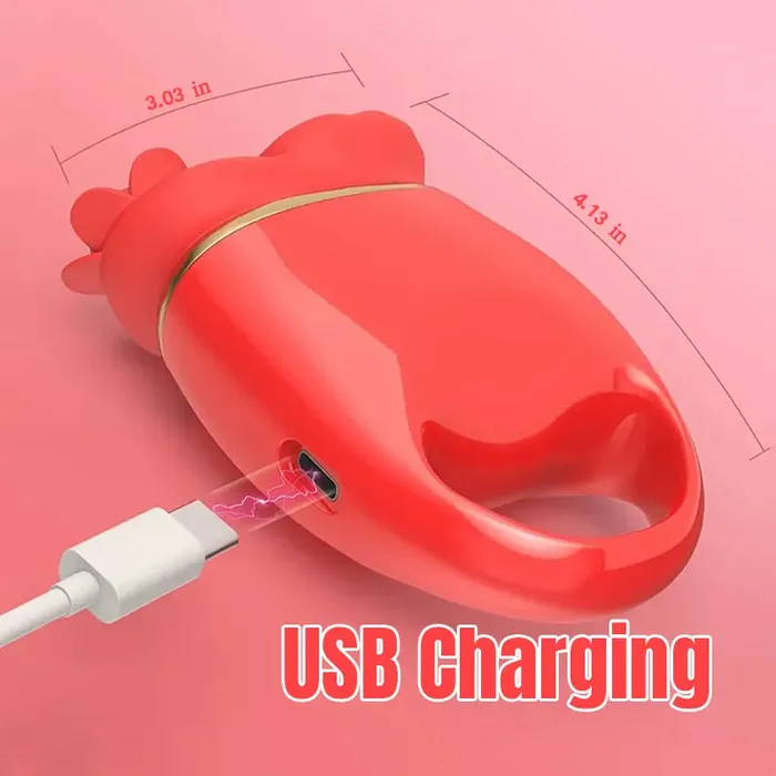 Vibrators Rose Tongue Licking Handheld Vibrator Inyarose
