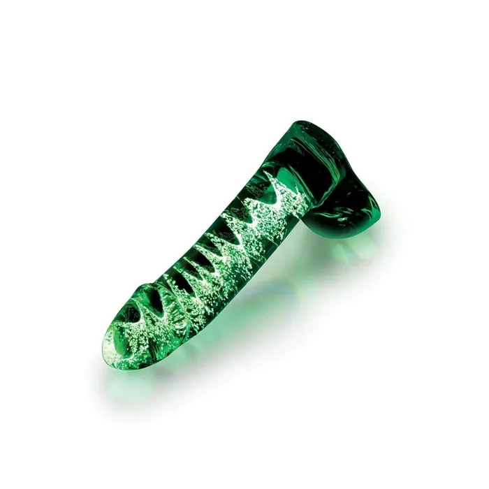 Whipsmart Glow In The Dark Glass Dildo With Balls 55 Inch Whipsmart Dildos