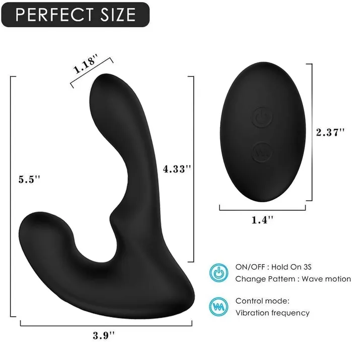 ADLTOYFUN Anal Remote Control Prostate Massager