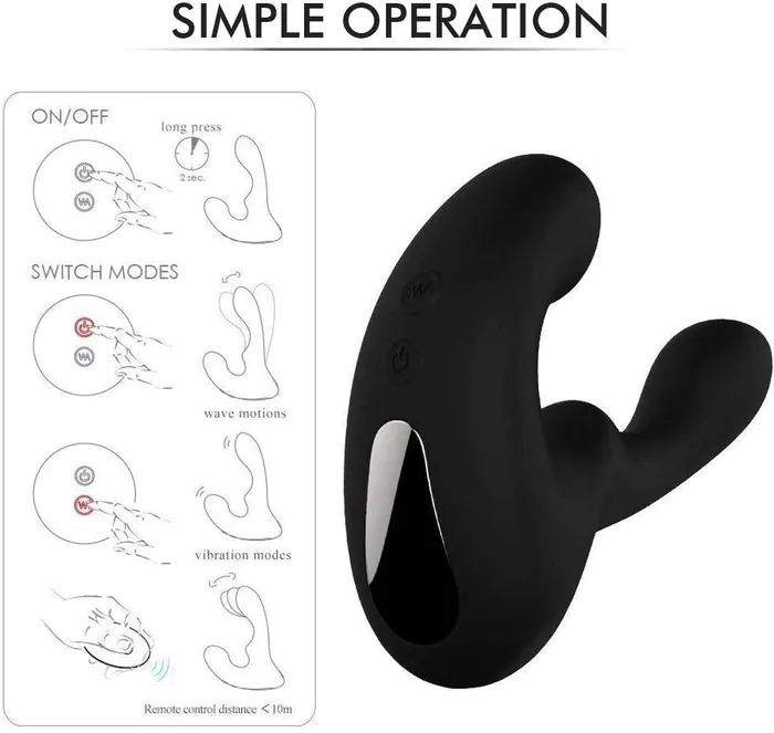ADLTOYFUN Anal Remote Control Prostate Massager