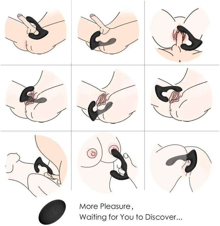 ADLTOYFUN Anal Remote Control Prostate Massager